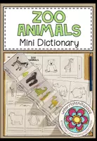 Vorschau - Arbeitsblätter - ZOO ANIMALS - Mini Dictionary (Leporello) - Deckblatt