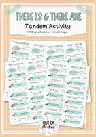 Vorschau - Aufgabenkarten - Tandem Activity Englisch: There is & There are (positive, negative, questions) - Deckblatt