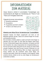 Vorschau - Aufgabenkarten - Tandem Activity Englisch: There is & There are (positive, negative, questions) - Seite 1