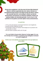 Voorbeeld - Kerst Rijm Memory – Spelend Leren met Woorden - Pagina 1