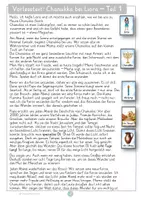 Vorschau - Unterrichtsreihen - Chanukka Mini-Einheit Lerntheke 3. 4. 5. Klasse Ethik Religion Winter Weihnachten - Seite 3