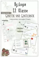 Vorschau - Stundenentwürfe - Genetik: Intermediärer Erbgang | Biologie 12 | fertige Unterrichtsstunde | sofort einsetzbar - Deckblatt