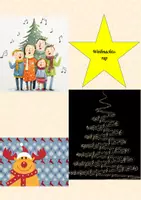Vorschau - Arbeitsblätter - Weihnachts-Rap, Klasse 1 - 4, Musik, Advent, Bodypercussion - Deckblatt