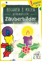 Vorschau - Arbeitsblätter - Kopfrechnen üben im Advent: Zauberhafte Ausmalbilder - Deckblatt