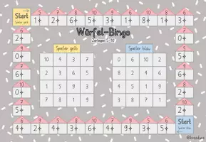 Vorschau - Spiele - Würfelbingo - Zerlegen - Ergänzen - bis 10 - Zerlegehäuser - Seite 3