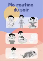 Aperçu - Apprentissages en autonomie - Affiche murale routine du matin et du soir pour enfant - Page de couverture