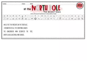anteprima - Esercizi - Christmas: Worksheet Secret Code | North Pole (Scheda di lavoro: codice segreto e Polo Nord) - Pagina 2