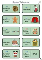 Vorschau - Spiele - Domino: Weihnachten - Fördermaterial DaZ/DaF - Seite 3