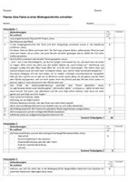 Vorschau - Klassenarbeiten - Eine Fabel zu einer Bildergeschichte schreiben - Klassenarbeit mit Bewertungsbogen zu "Der Esel und das Pferd" - Seite 2