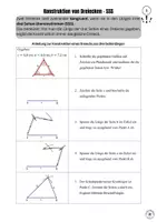Vorschau - Unterrichtsreihen - Lernmappe Dreieckskonstruktionen: SSS, SWS, WSW, SsW uvm. - Seite 3