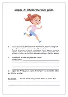 Vorschau - Stundenentwürfe - Das Wortfeld "gehen" in Aufsätzen - Merkeintrag - Übungen - Suchrätsel - Seite 2
