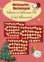 Vorschau - Spiele - Rechenspiel ZR100 Addition Weihnachten 6-fach differenziert - Deckblatt