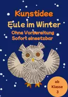 Vorschau - Mal- und Bastelvorlagen - Eule im Winter (14) - Deckblatt