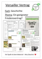 Vorschau - Stundenentwürfe - Versailler Vertrag - Komplette Unterrichtsstunde - All-in - Deckblatt