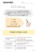Vorschau - Merkblätter - Die Einleitung einer Erzählung - Merkblatt - Seite 1