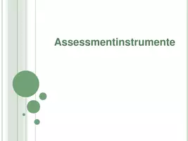 Vorschau - Präsentationen/Tafelbilder - Einführung - Assessmentinstrumente in der Pflege - Seite 1
