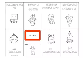 anteprima - Giochi - Leporello di Natale con immagini da colorare - Pagina 1