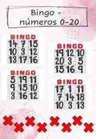 Vorschau - Spiele - Bingo Zahlen 0-20/ números 0-20/ die Zahlen- (fächerübergreifend) - Deckblatt