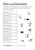 Vorschau - Arbeitsblätter - Noten- & Pausenwerte (Musikunterricht) - Seite 2