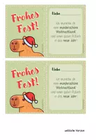 Vorschau - Bildkarten - Capybara: Weihnachten Feriengruß - Seite 1