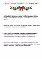 Vista previa - Refuerzo / NEE / Materiales de apoyo - Escritura Creativa de Navidad para Adolescentes - Portada