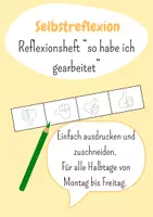 Vorschau - Fördermaterial/Inklusion - Reflexionsheft - Deckblatt