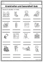Vorschau - Arbeitsblätter - Gesundheit und Krankheiten/DaZ & DaF/ Mit Quiz - Seite 3
