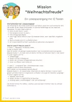 Vorschau - Arbeitsblätter - Lesespaziergang Weihnachten – 12 Stationen, 2 Niveaustufen, Klasse 3 - Seite 2