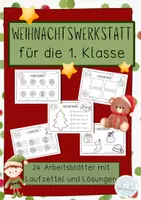 Vorschau - Arbeitsblätter - Weihnachten - Werkstatt - Klasse 1 - Deckblatt