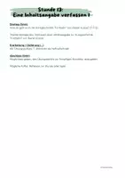 Vorschau - Arbeitsblätter - Eine Inhaltsangabe verfassen (Kurzgeschichte "Fünfzehn" - Reiner Kunze) - Seite 1