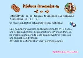 Vista previa - Unidades / Secuencias / Situaciones de Aprendizaje - ¿Con D o con Z?🎲El juego de mesa para no fallar nunca más🤩 - página 1