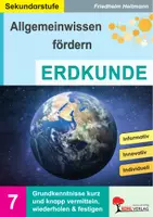 Vorschau - Spiele - Allgemeinwissen fördern Erdkunde | Grundkenntnisse Erde, Kontinente, Klima, Wirtschaft | Klasse 5-10 mit Lösungen - Deckblatt