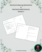 Vorschau - Merkblätter - Materialpaket - Rechtschreibfrühstück - Seite 1