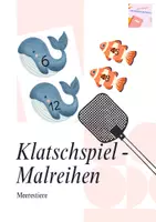 Vorschau - Stationenlernen - 1x1 Malreihen - Klatschspiel - Meerestiere - Deckblatt