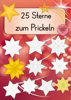 Vorschau - Mal- und Bastelvorlagen - Sterne zum Prickeln – Kreative Fensterdekoration - Deckblatt
