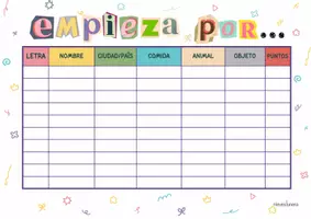Vista previa - Juegos / Gamificación - juego palabras que empiezan por - Portada