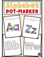 Vorschau - Mal- und Bastelvorlagen - Alphabet Dot Marker - Deckblatt