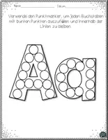 Vorschau - Mal- und Bastelvorlagen - Alphabet Dot Marker - Seite 2