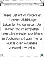 Vorschau - Bildkarten - Hunderassen-Bildkarten – zum Erkennen und Lernen - Seite 1