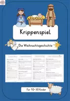 Vorschau - Bildkarten - Krippenspiel - Theaterstück Weihnachtsgeschichte (10-30 Rollen) - Deckblatt