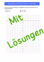Vorschau - Arbeitsblätter - 8) Übungsaufgaben Quadratische Funktionen - Normalparabel - Deckblatt