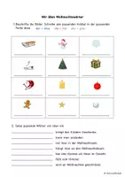 Vorschau - Arbeitsblätter - DaZ/DaF Weihnachten Wortschatz - Deckblatt