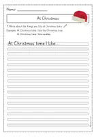 Vorschau - Arbeitsblätter - Writing activity: At Christmas time - Christmas - Seite 3