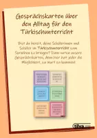Vorschau - Interaktives Material - Gesprächskarten über den Alltag für den Türkischunterricht - Deckblatt