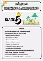 Vorschau - Arbeitsblätter - Märchen Schreiben & Analysieren – Schreibwerkstatt Klasse 5 - Deckblatt