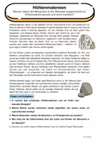 Vorschau - Arbeitsblätter - Höhlenmalereien in der Steinzeit - Seite 1
