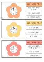 Voorbeeld - Knijpkaarten: quelle heures est-il? - Pagina 1