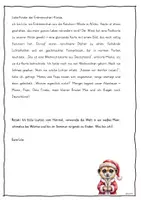 Vorschau - Text - Adventskalender Klasse 3/4 – 24 Weihnachtsbriefe mit Erdmännchen Lilo | Weihnachten im Klassenzimmer - Seite 1