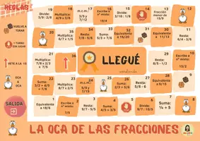 Vista previa - Juegos / Gamificación - JUEGOS DE LA OCA CON FRACCIONES - página 2