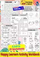 Aperçu - Feuilles d'exercices - Happy Learners Activity Workbook - Page de couverture